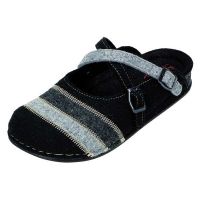 Miccos-Filzpantoffel-schwarz-grau