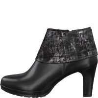 Tamaris-Stiefelette-schwarz-silber